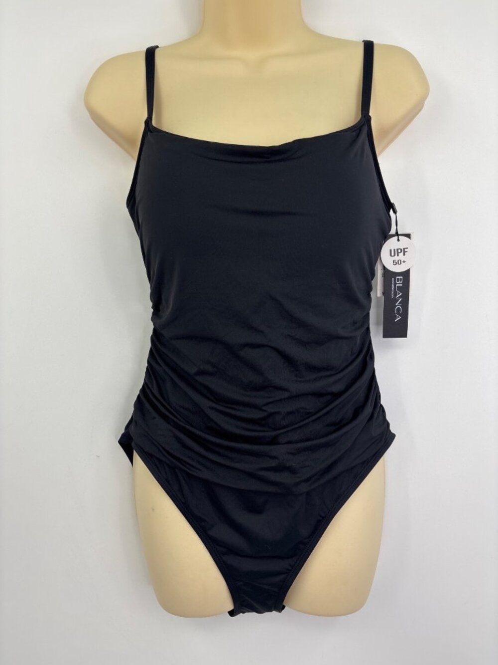 La Blanca Island Goddess One Piece Swimsuit Black Size 16 NEW - Picture 4 of 7